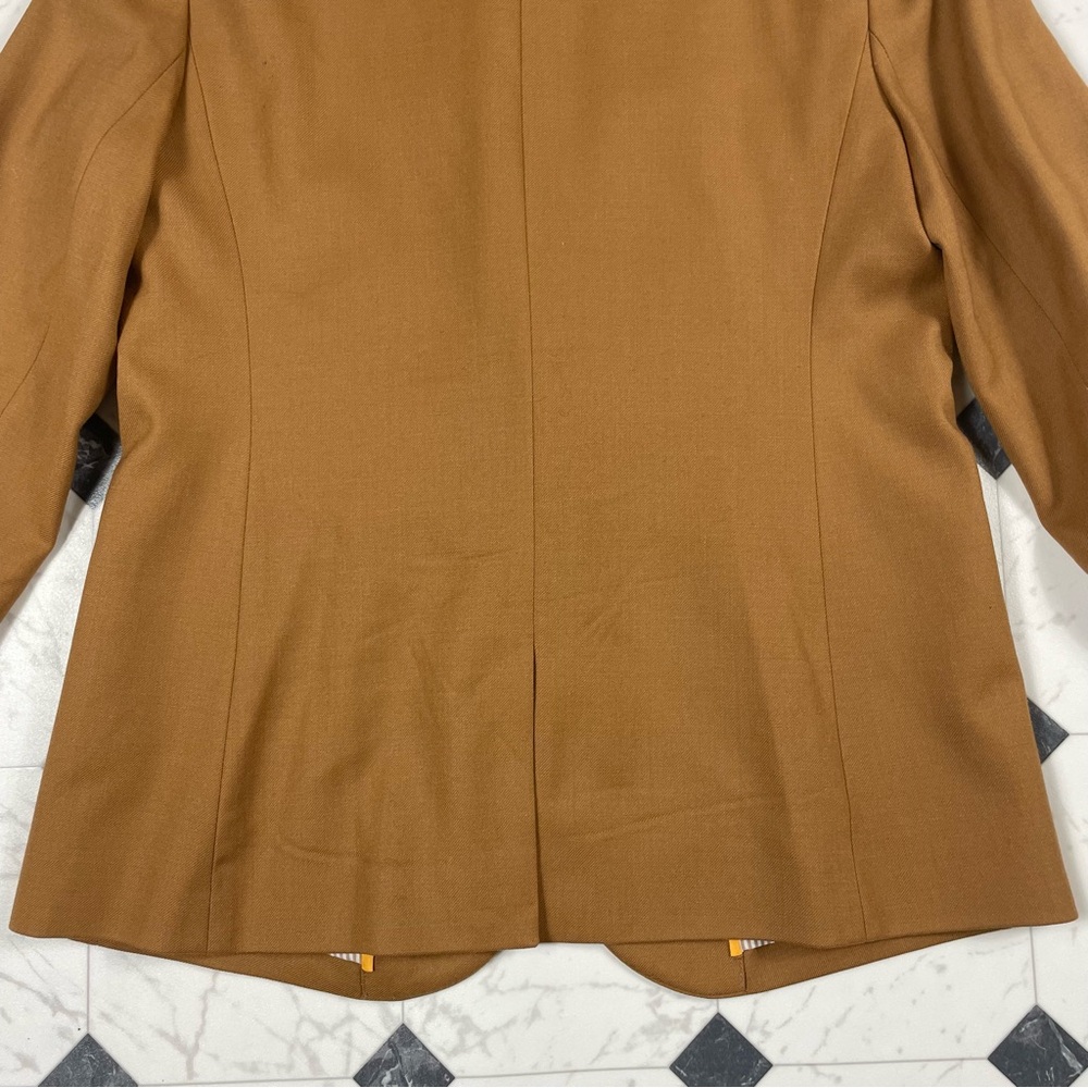 J.Crew Parke Blazer in Italian Stretch Wool Blend Women Sz 10 Tall Tan - Picture 8 of 10